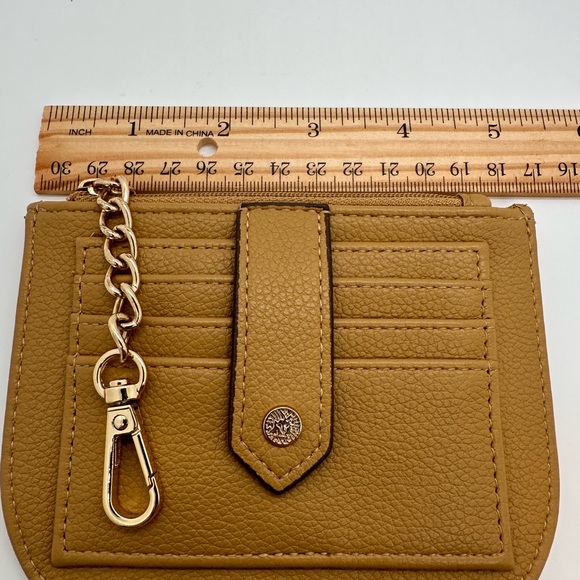 Anne Klein Mini Vegan Leather Multi Card Holder Zip Wallet - Picture 4 of 7
